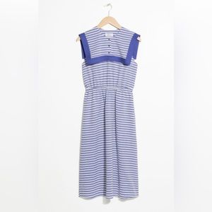 & And Other Stories Nautical Sailor Dress Stripe US 8 EUR 40